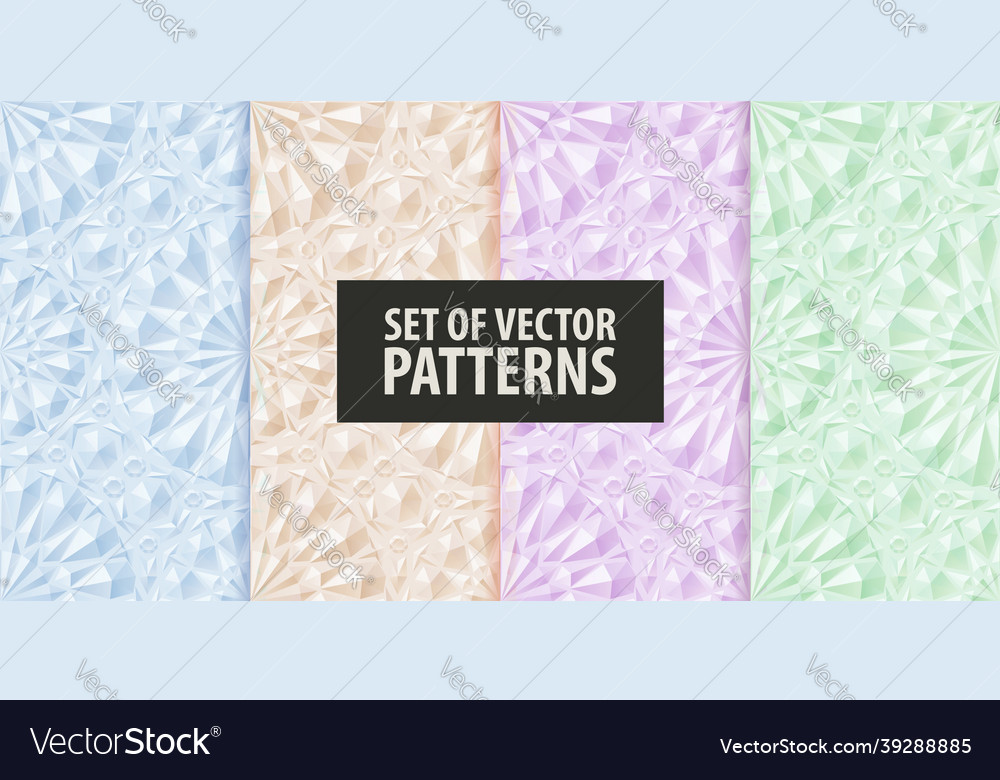 A set of extruded color patterns embossed paper