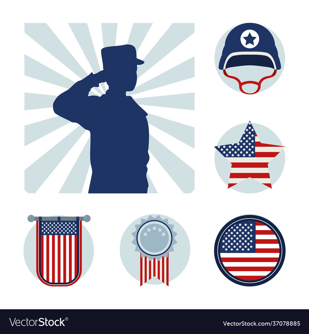 Army usa badges Royalty Free Vector Image - VectorStock