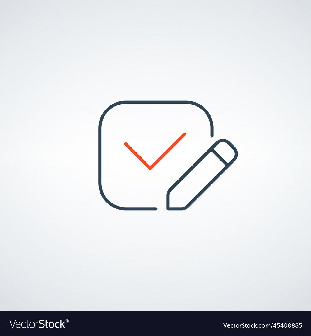 Checklist survey or report editable stroke