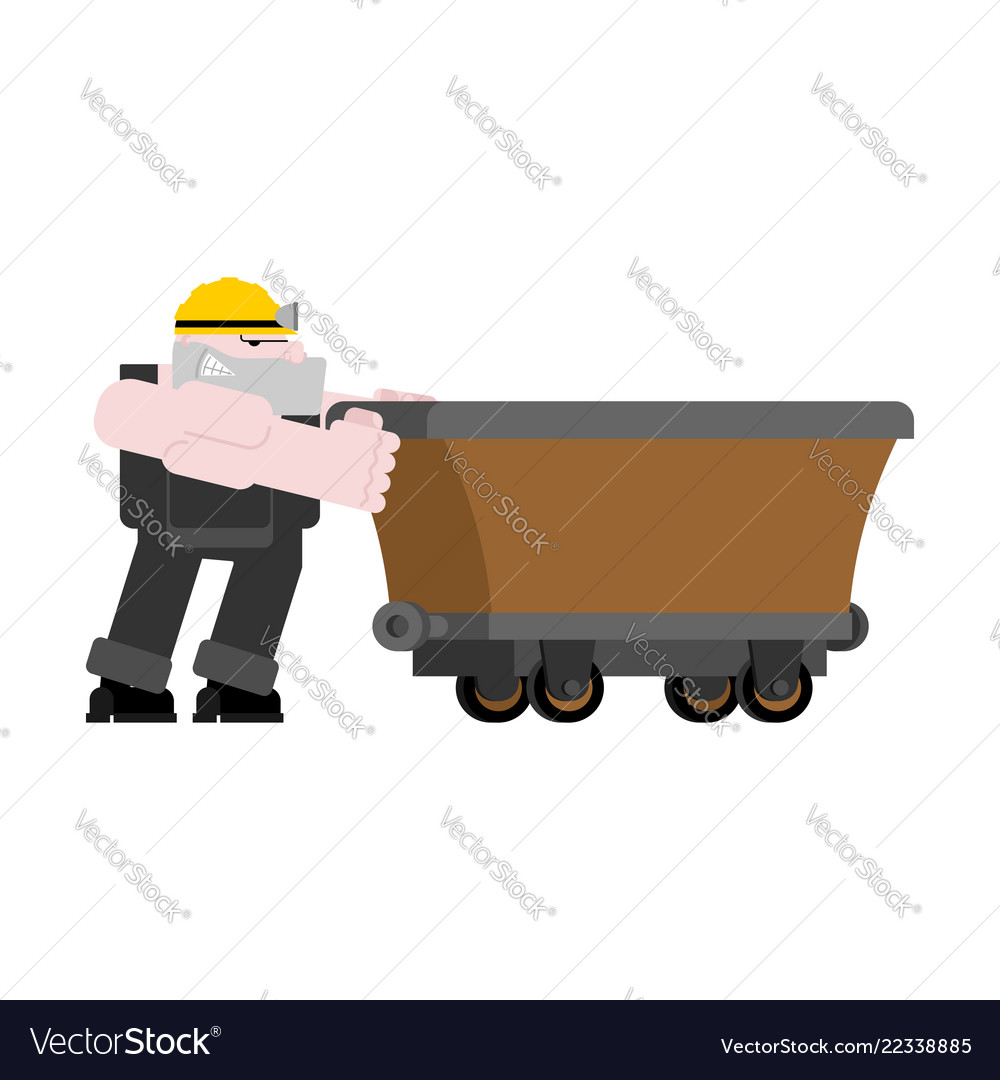 Empty Mining Trolley - Miner Concept