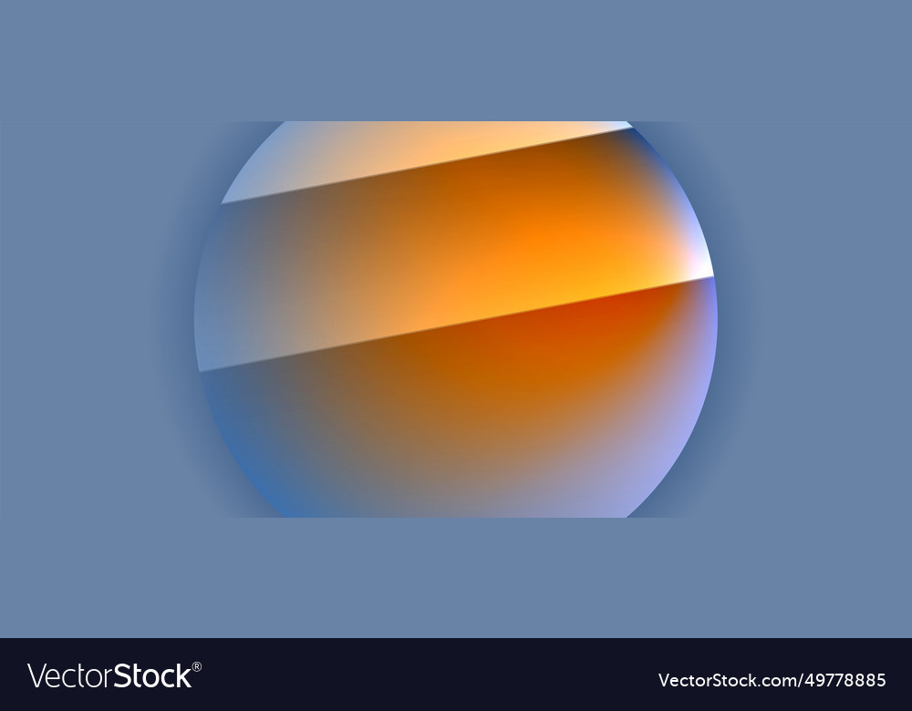 Glossy metal glowing circles geometric background Vector Image