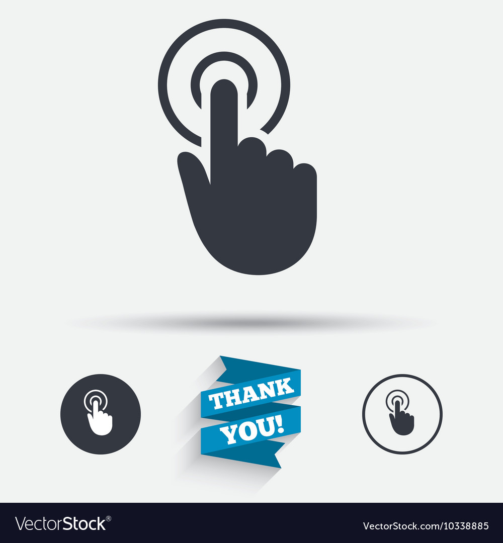 Hand cursor sign icon pointer symbol