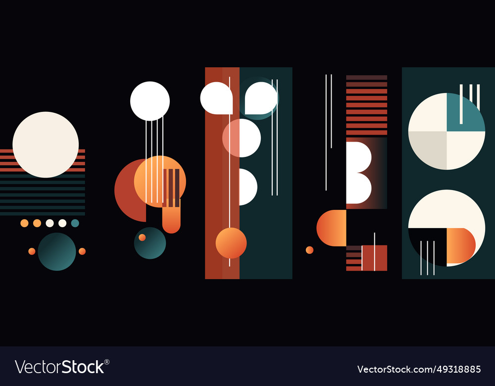 Overlapping abstract background color modern