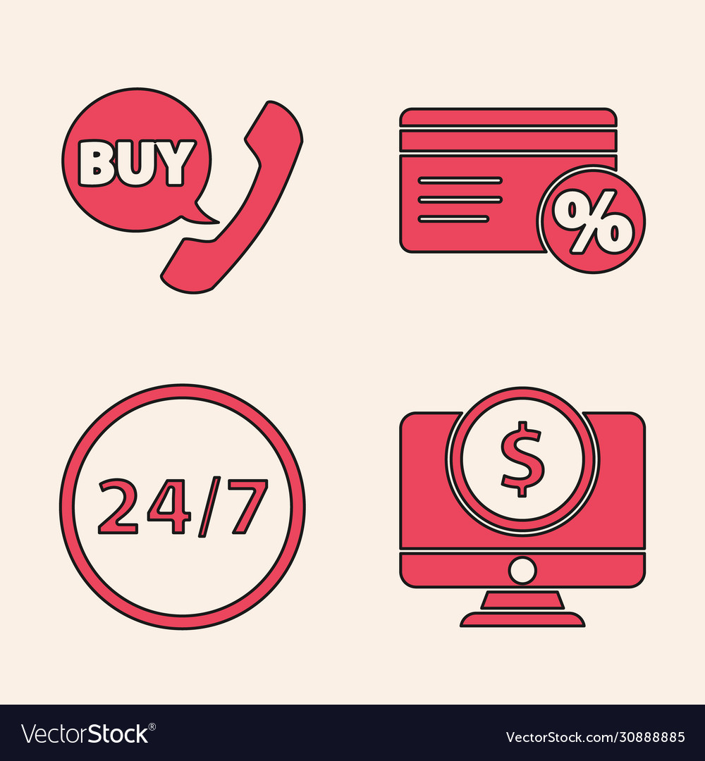 Set computer monitor with dollar phone and speech
