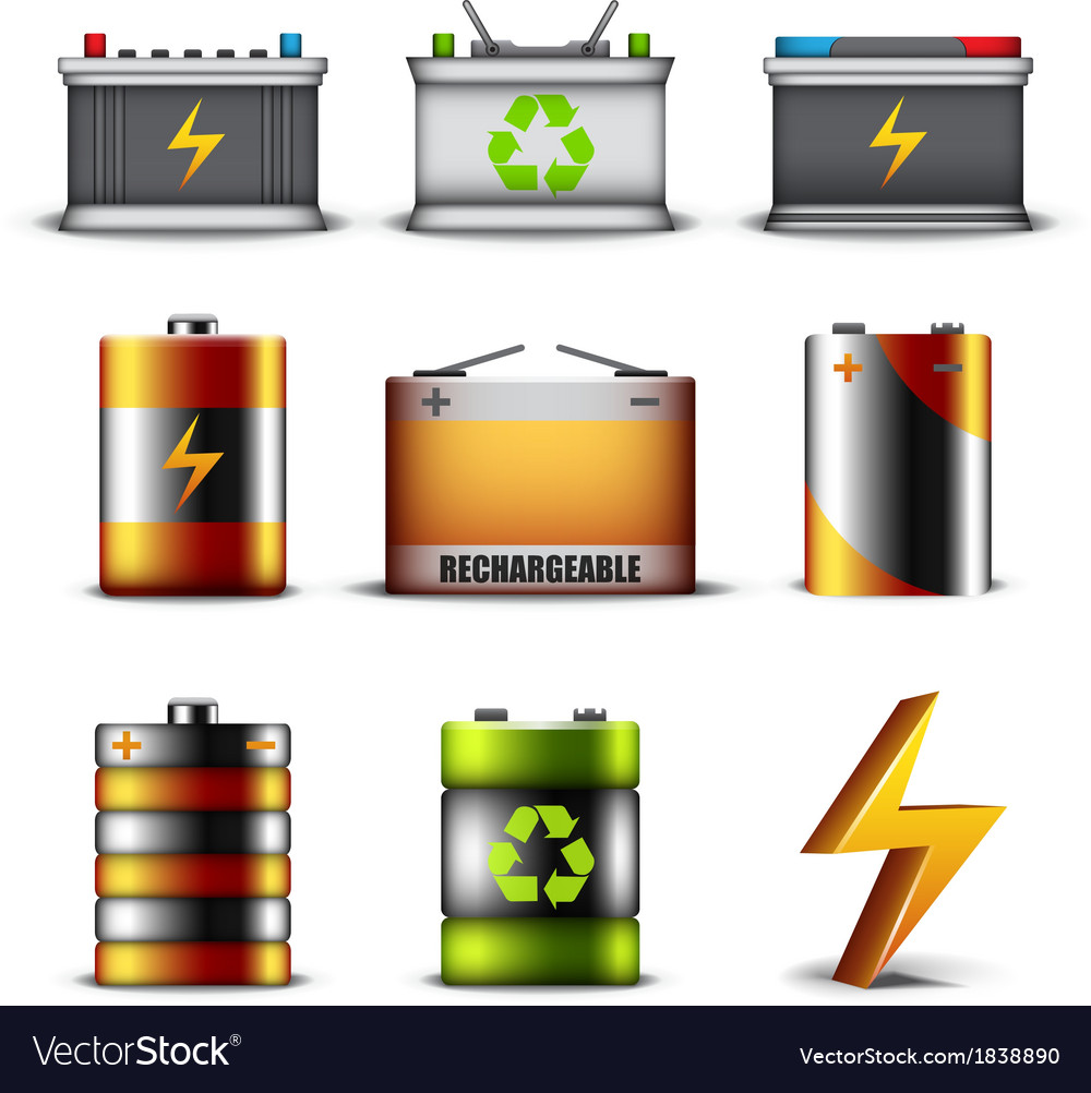 Batteries Royalty Free Vector Image - VectorStock