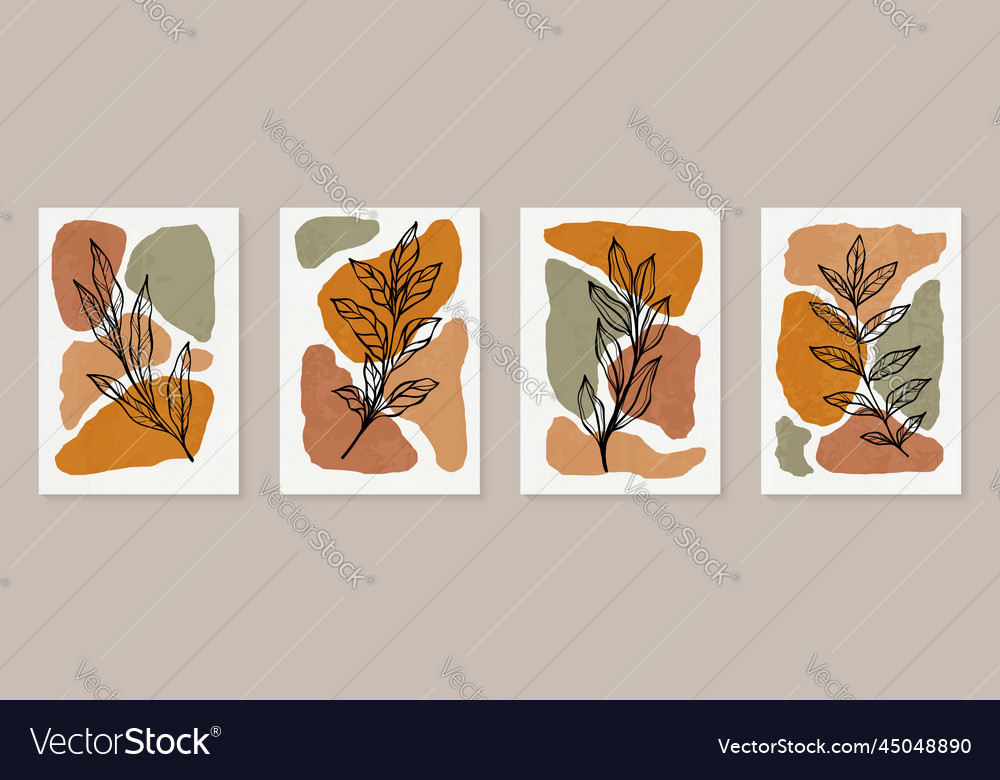 Creative minimalist hand draw abstract art Vector Image