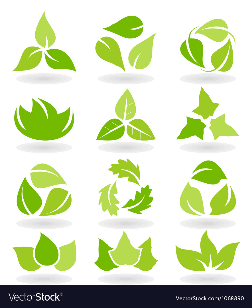 Eco Blatt Icons