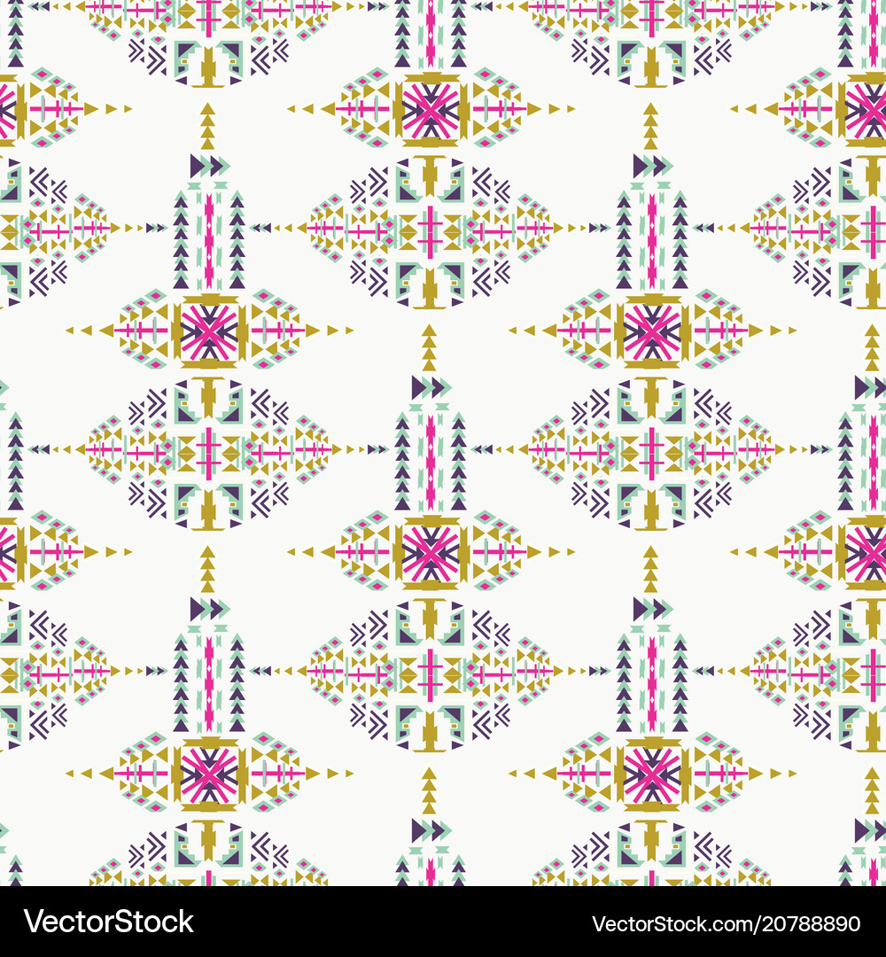 Ethnic seamless pattern aztec geometric Royalty Free Vector
