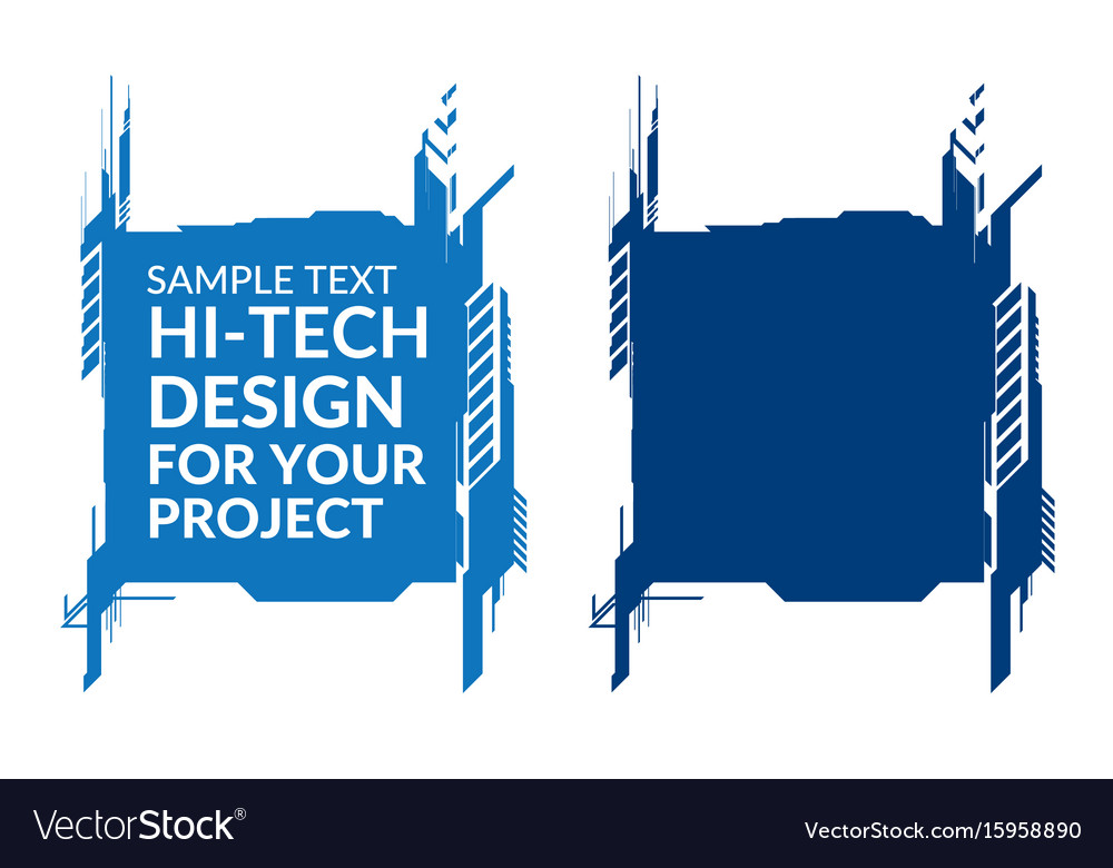 Hi-tech elements square form