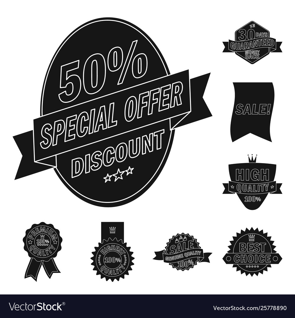 Isolated object emblem and badge icon Vector Image Isolated object emblem and badge icon