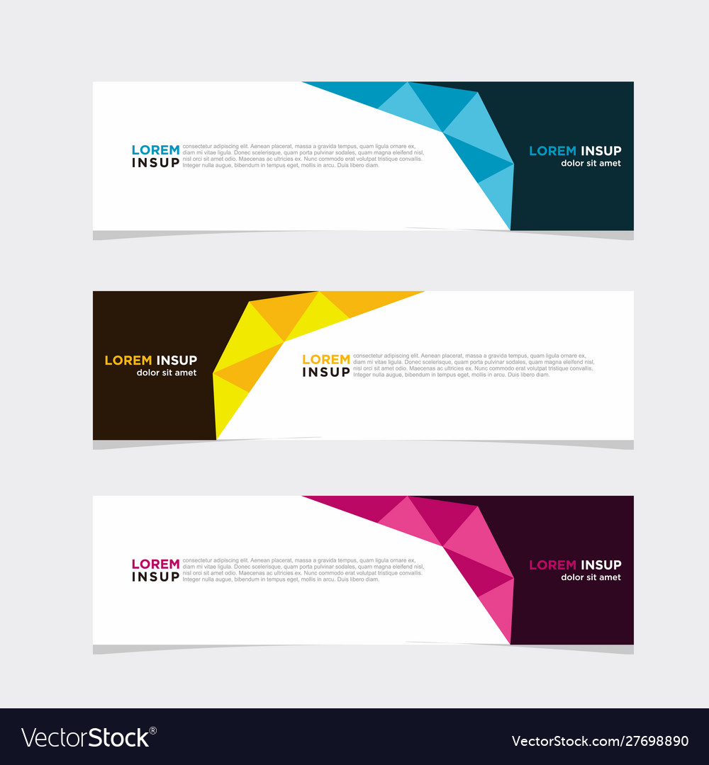 Modern banner web background abstract design Vector Image Modern banner web background abstract design