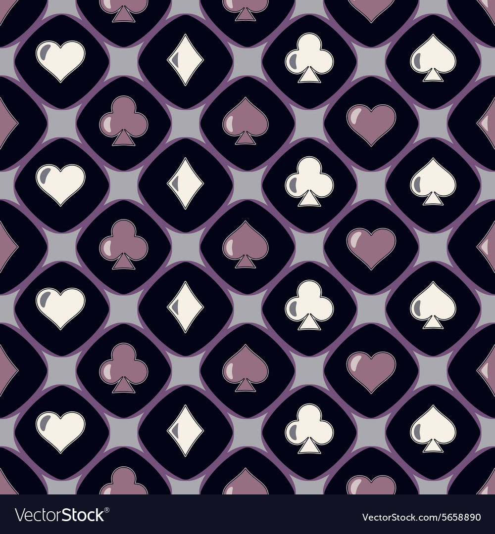 Seamless background with card suits