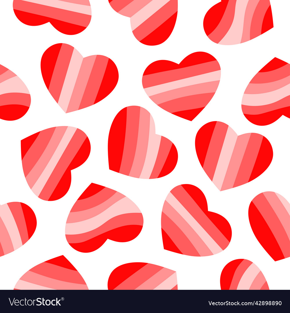 Seamless pattern with hearts valentines