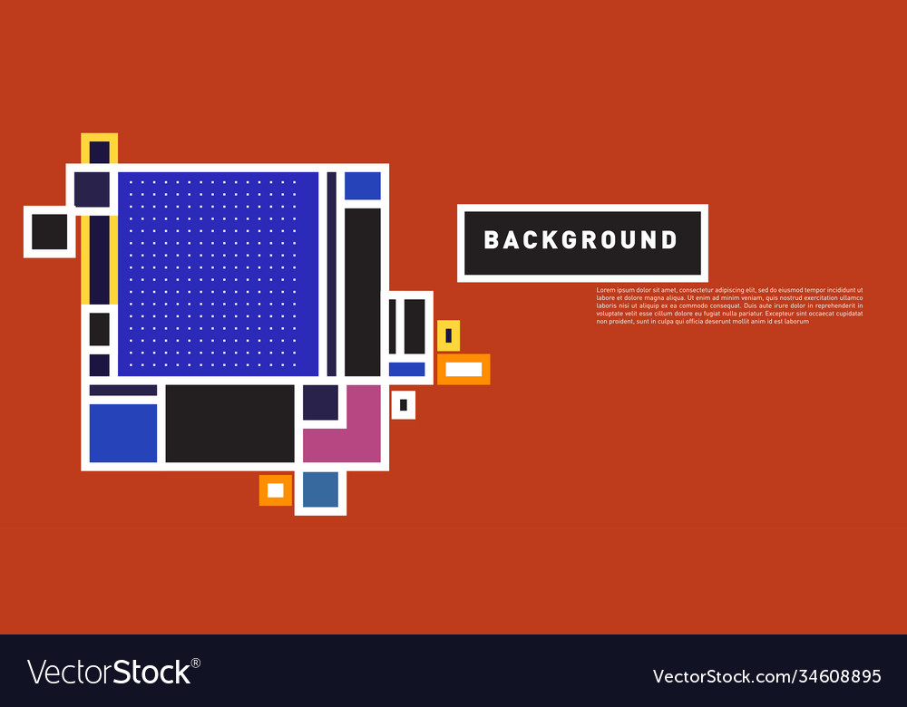 Abstract colorful rectangle background for banner vector image Abstract colorful rectangle background for banner