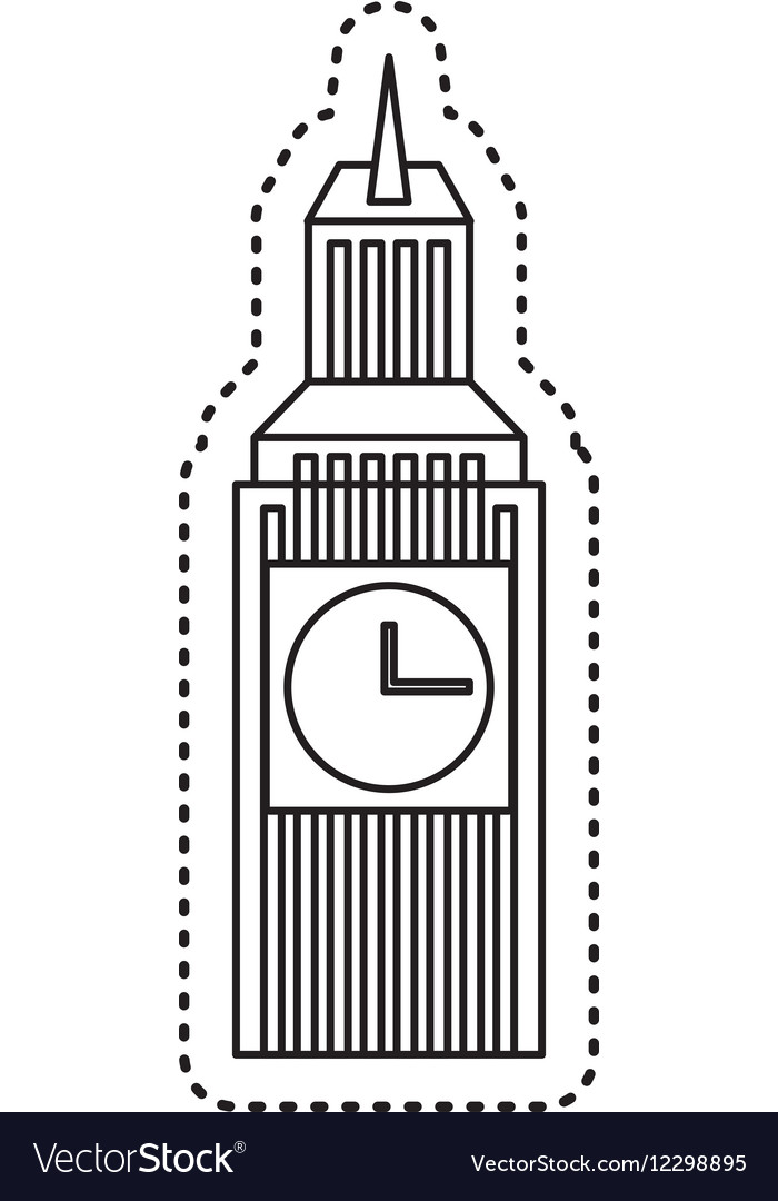 Big ben isolated icon