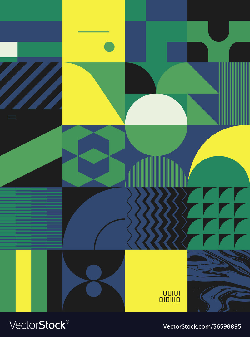 Deconstructed abstract pattern design
