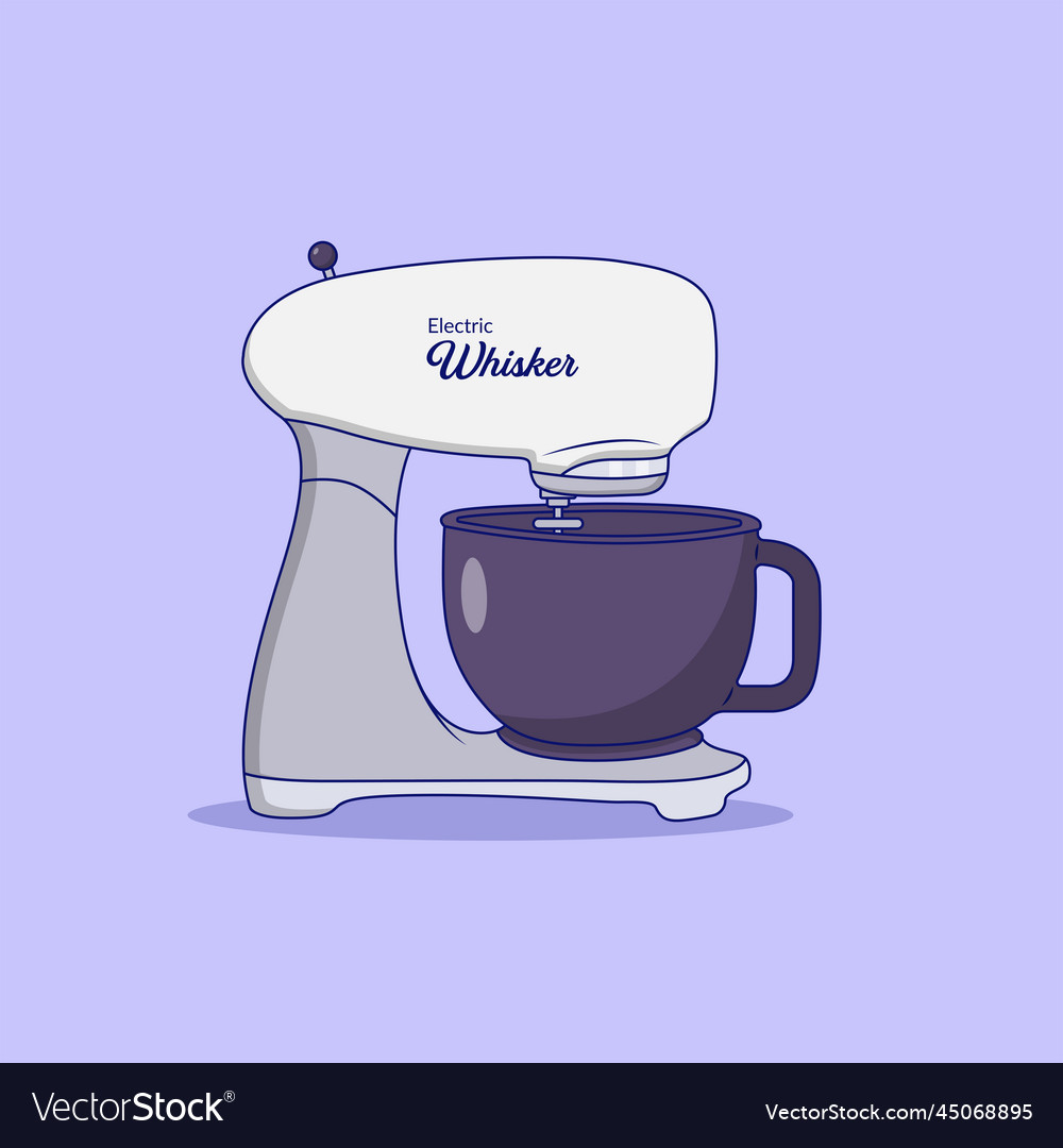 Hand mixer icon with outline for design element vector image Hand mixer icon with outline for design element