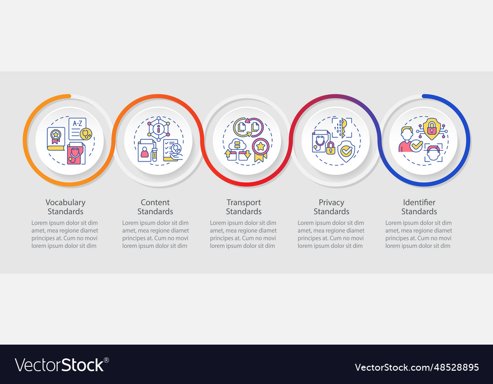 Multicolor hir layout with linear icons vector image Multicolor hir layout with linear icons