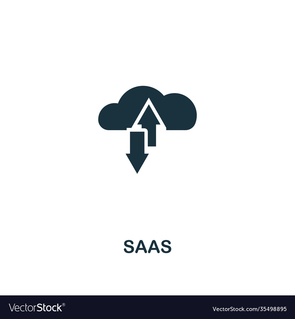 Saas icon premium style design from business