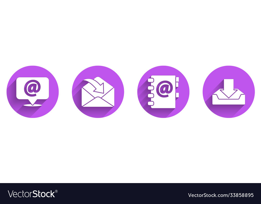 Set mail and e-mail on speech bubble envelope
