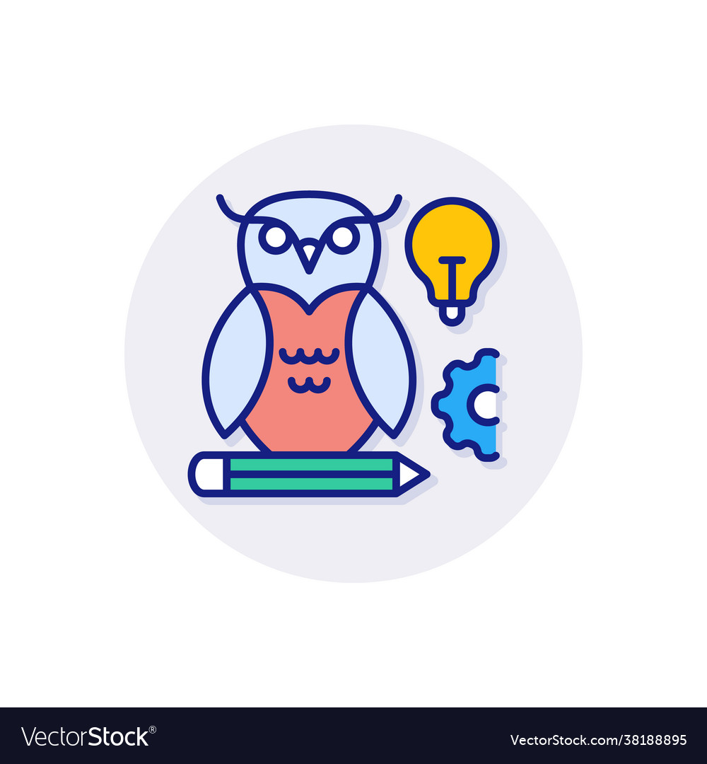 Smart solution icon in logotype Royalty Free Vector Image