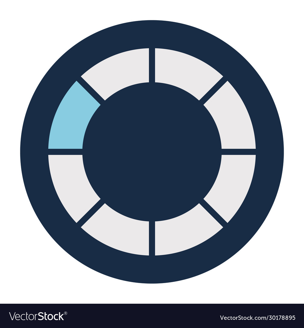 Striped loading circle block style icon
