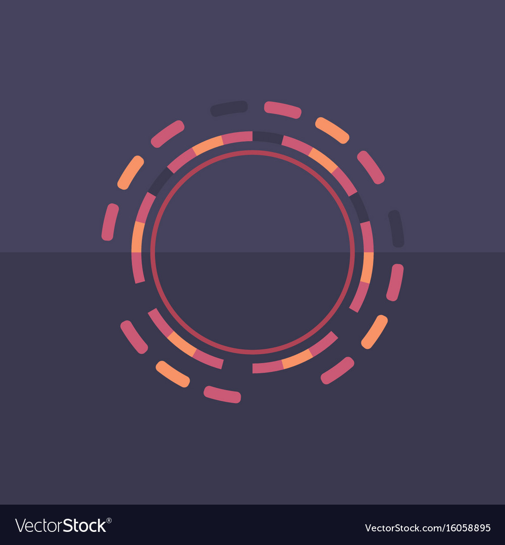 Technology colorful round background abstract