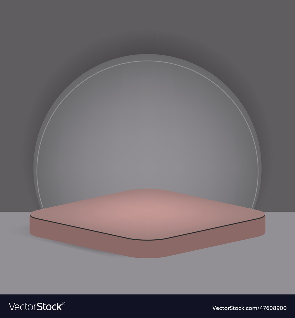 3d object pedestal podium display gradient color Vector Image 3d object pedestal podium display gradient color
