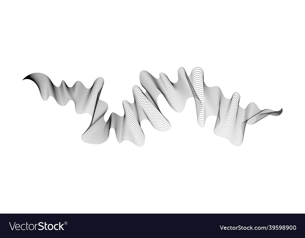 Abstract backdrop with wave gradient lines vector image Abstract backdrop with wave gradient lines