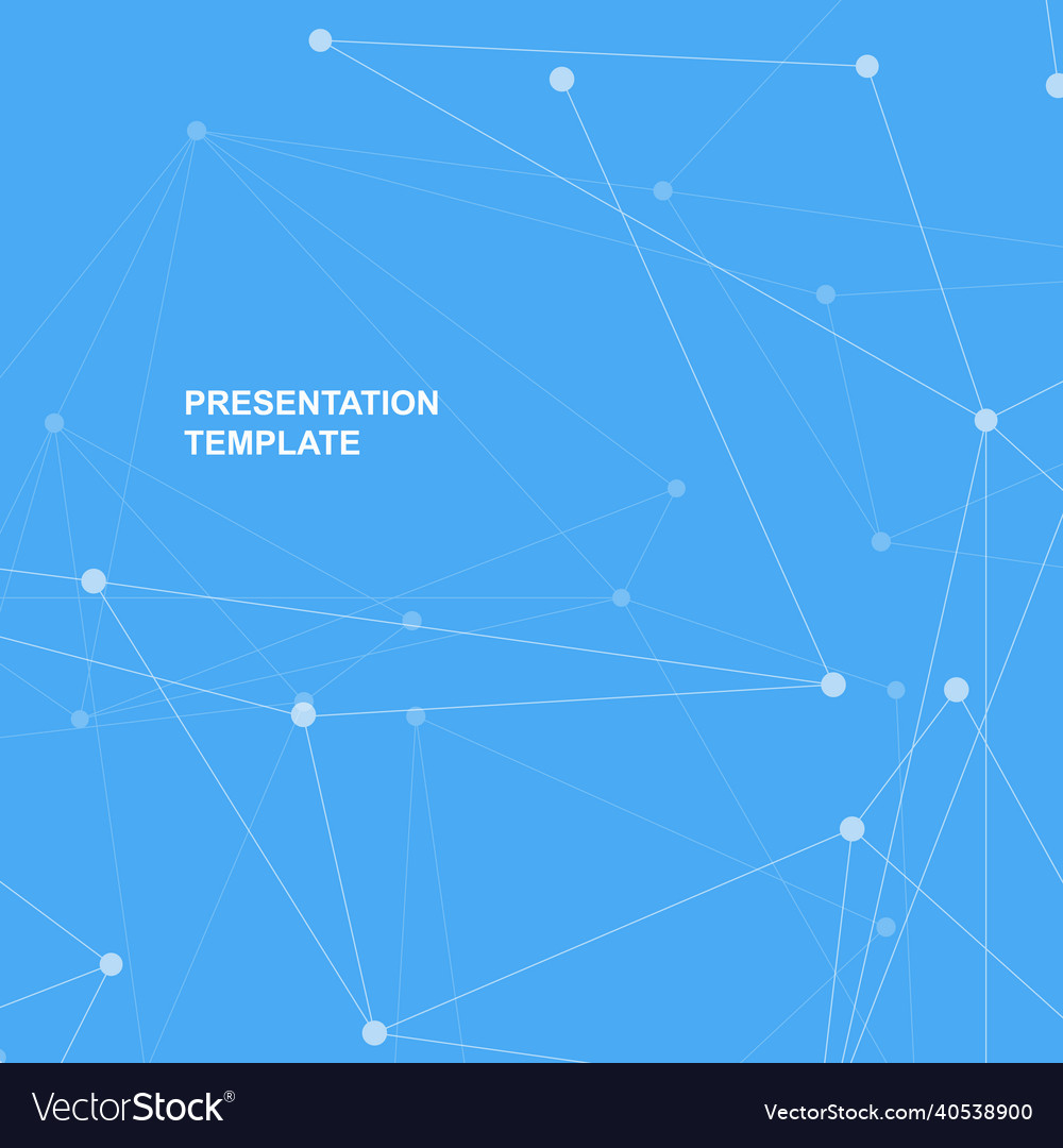Abstract polygonal background with connecting dots vector image Abstract polygonal background with connecting dots