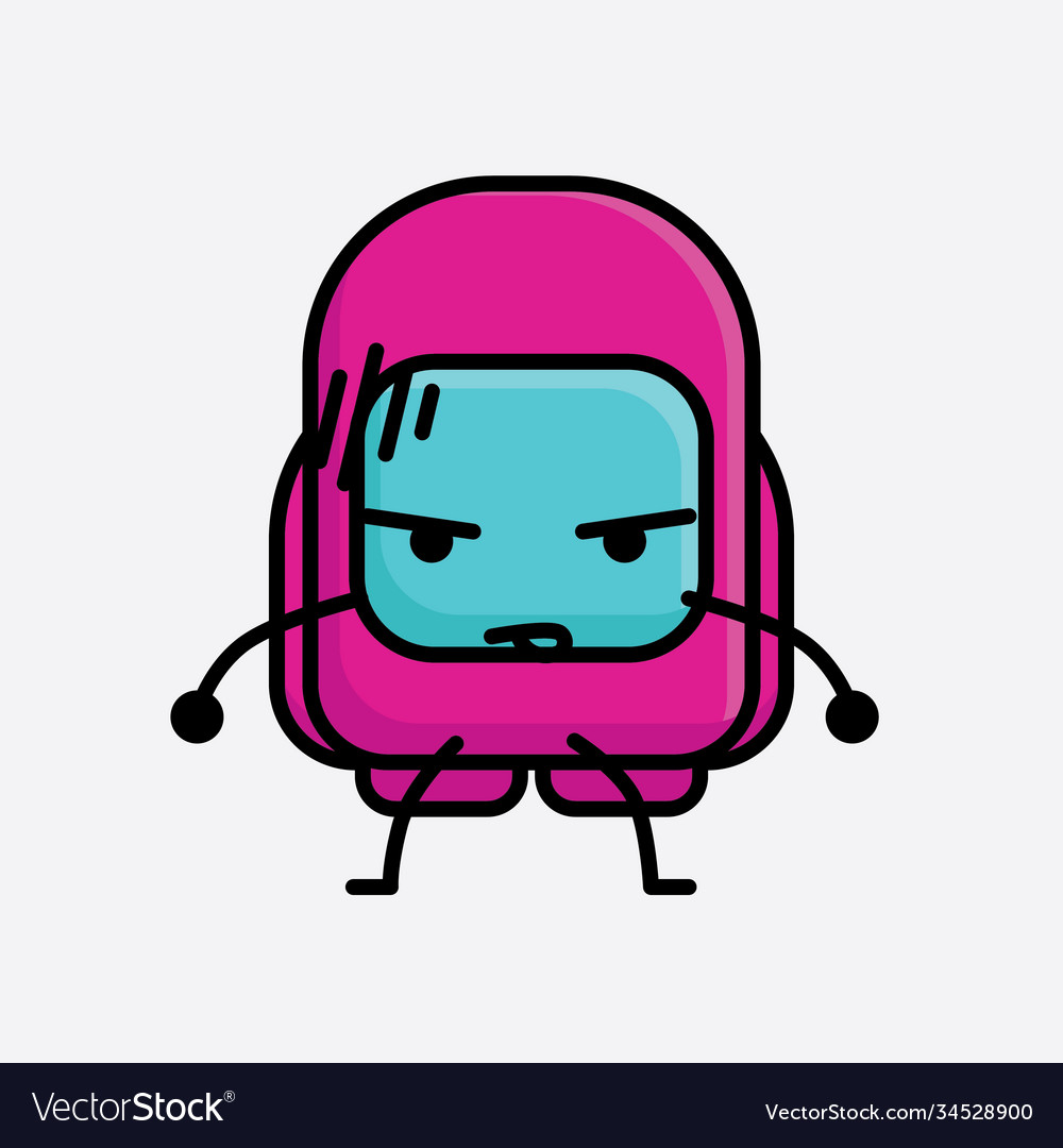 Cute pink astronaut character