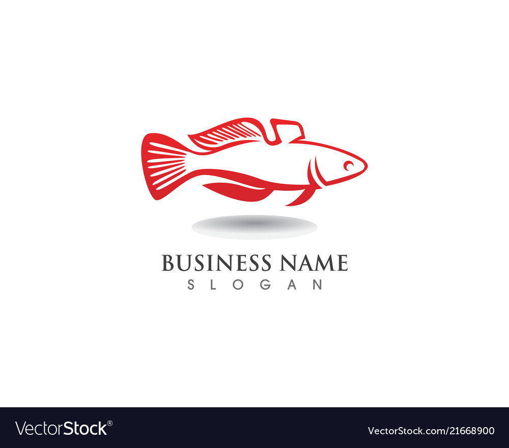 Fisch-Logo-Template-Symbol des Fischereiclubs