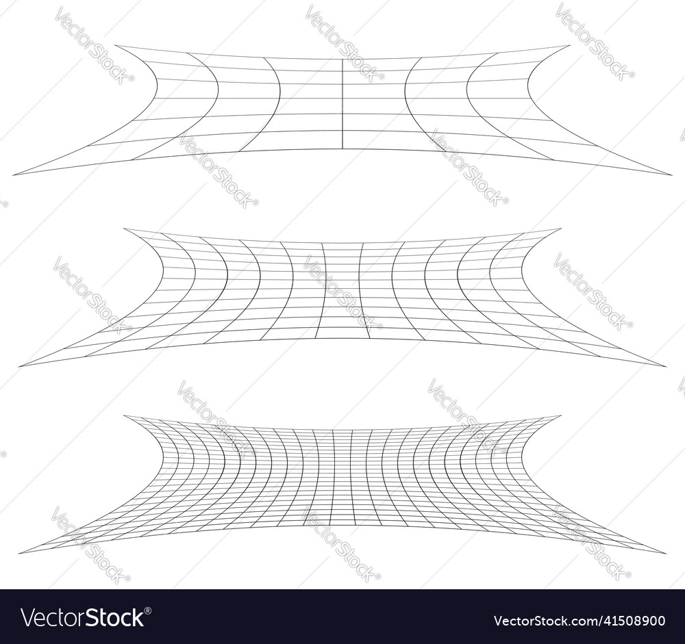 Graticule grid mesh plane with deform distortion