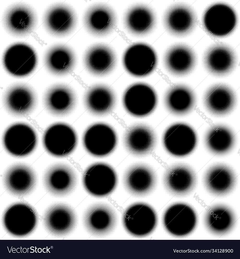 Halftone pattern texture circles dots screentone