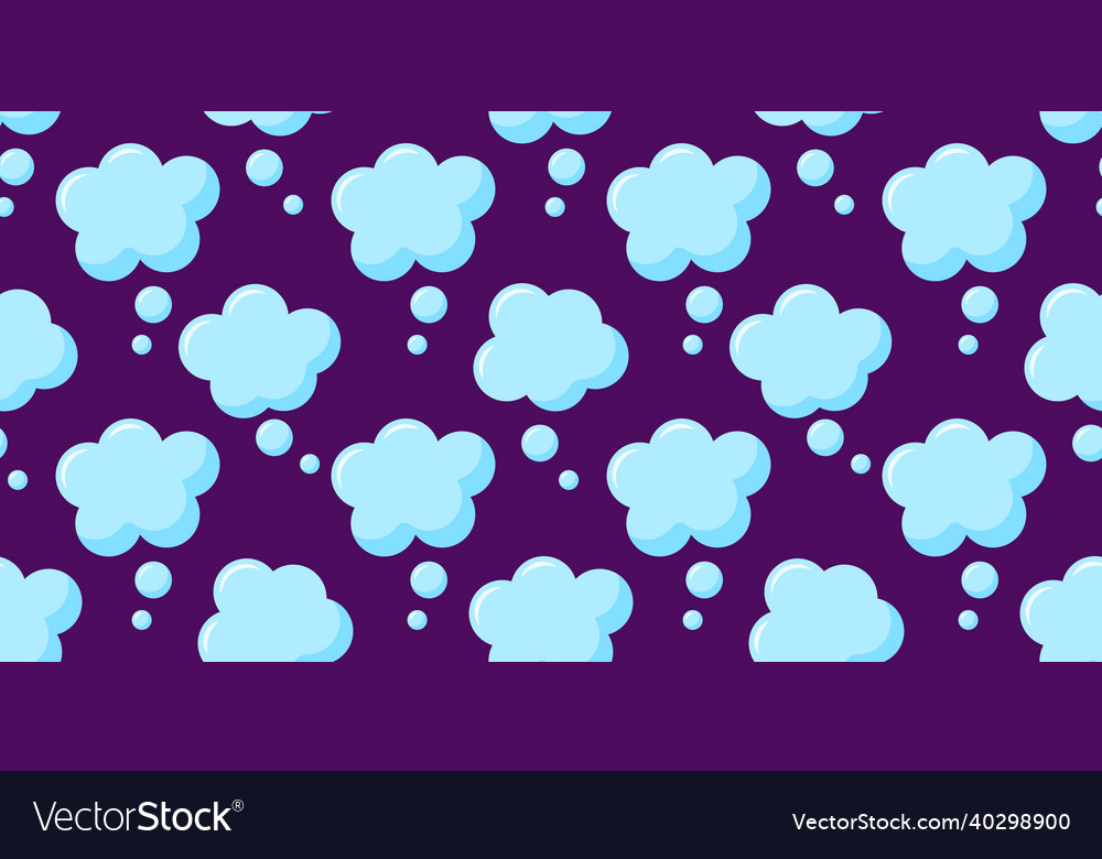 Speech bubble icon seamless pattern background vector image Speech bubble icon seamless pattern background