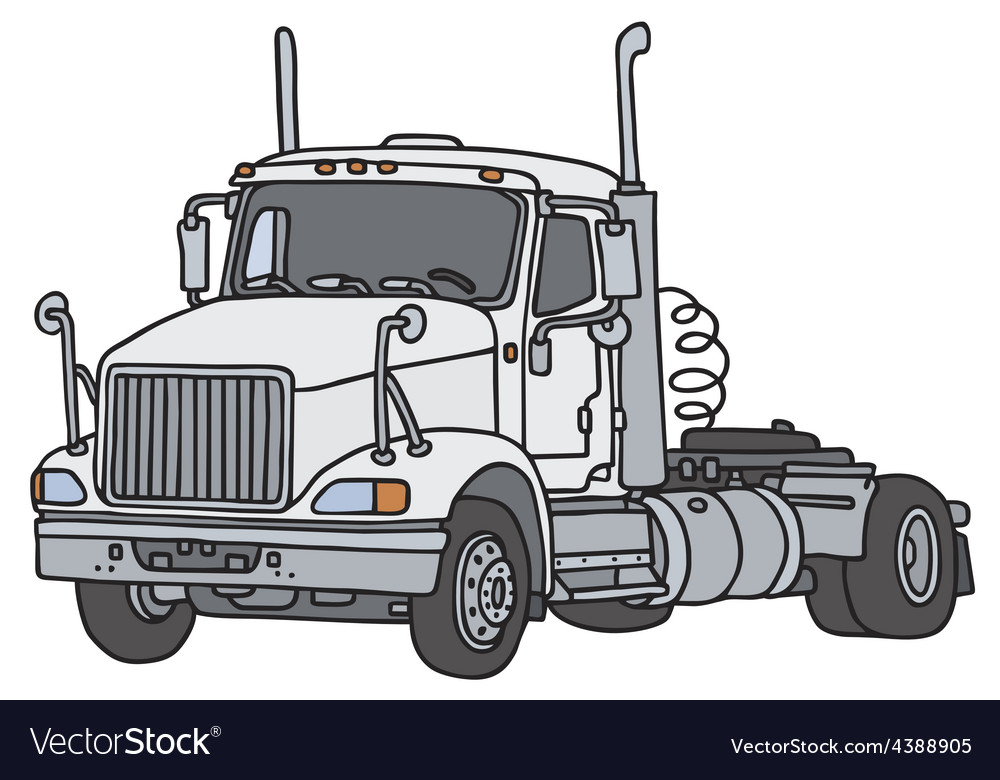 Big towing truck Royalty Free Vector Image - VectorStock