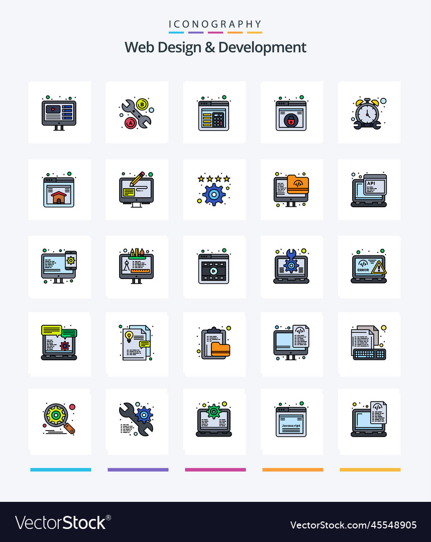 Creative web design and development 25 line