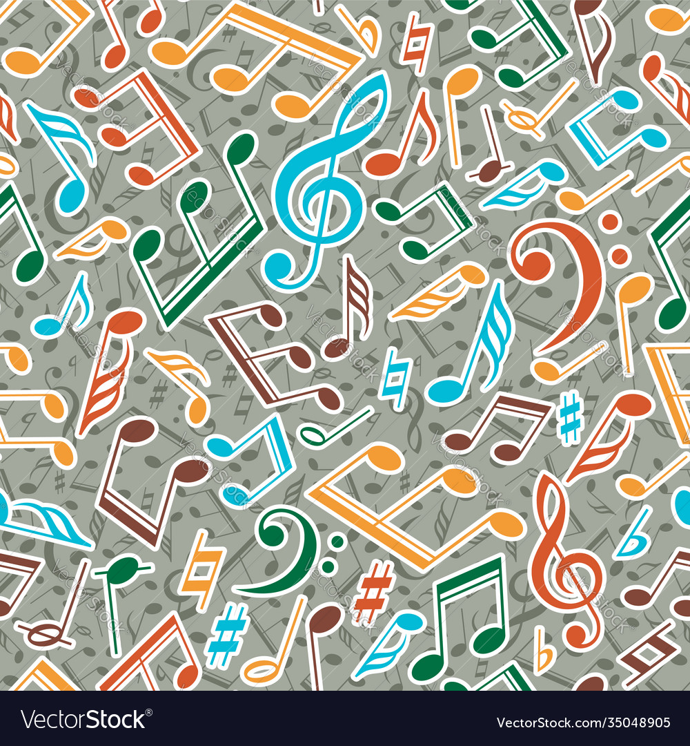 Musical pattern with notes