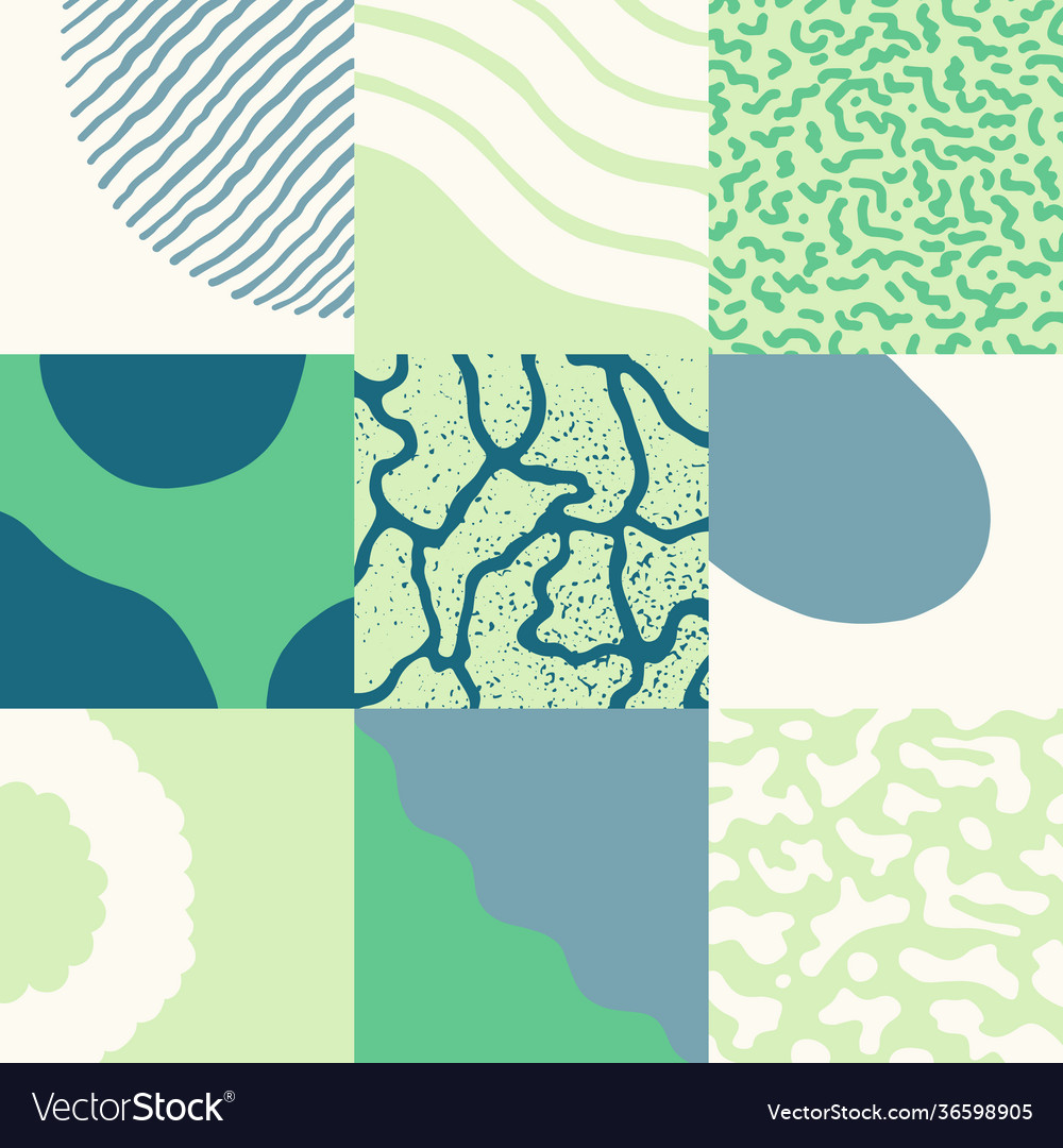 Pattern with abstract geometric shapes vector image Pattern with abstract geometric shapes