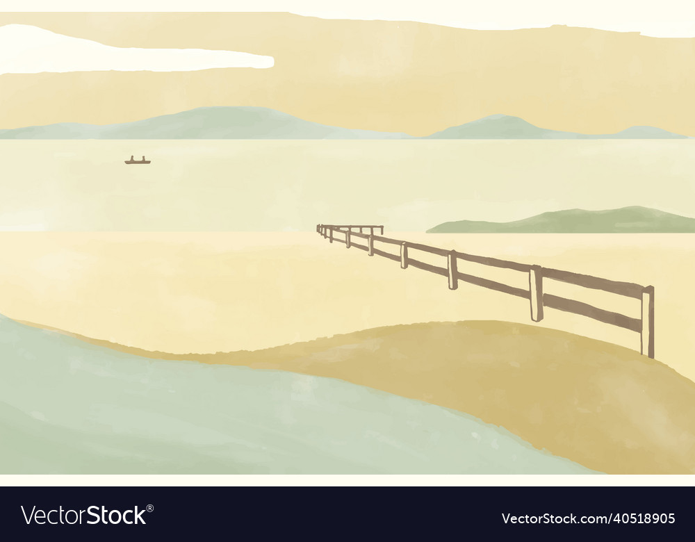 Seaside Sand Fence Background