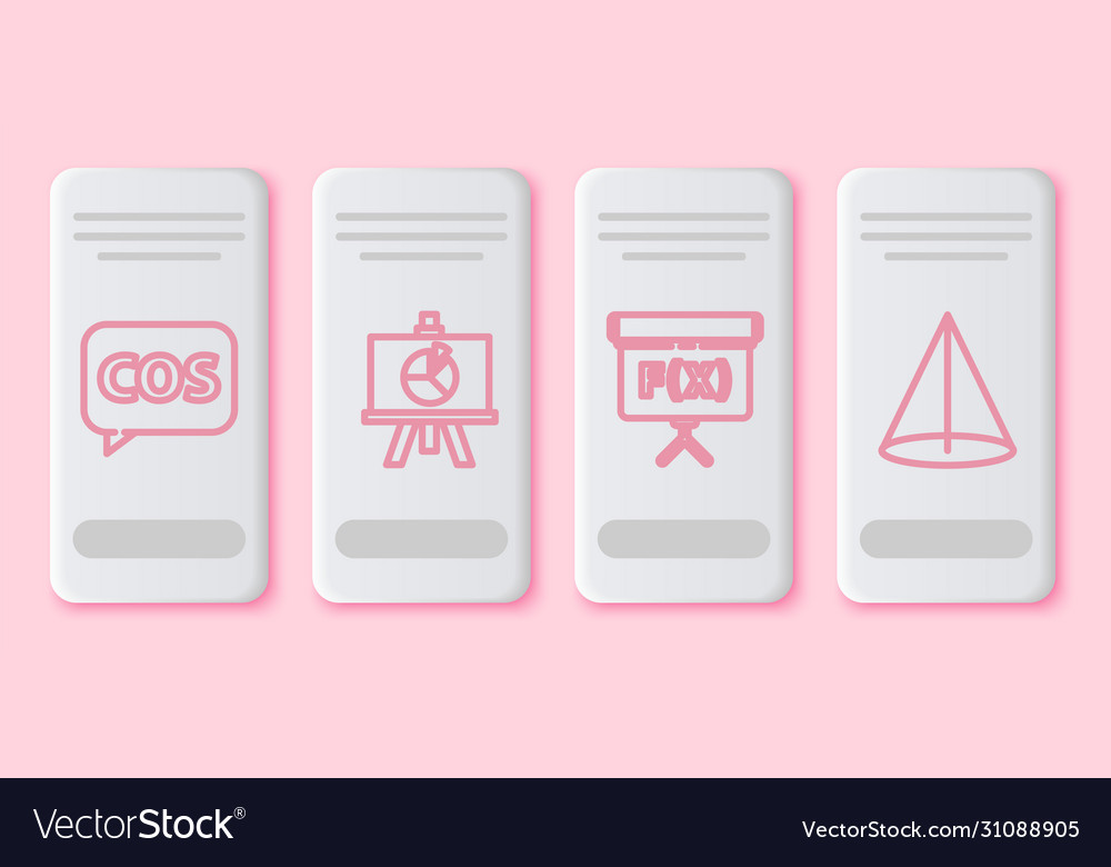 Set line tablet with calculator xyz coordinate Vector Image Set line tablet with calculator xyz coordinate