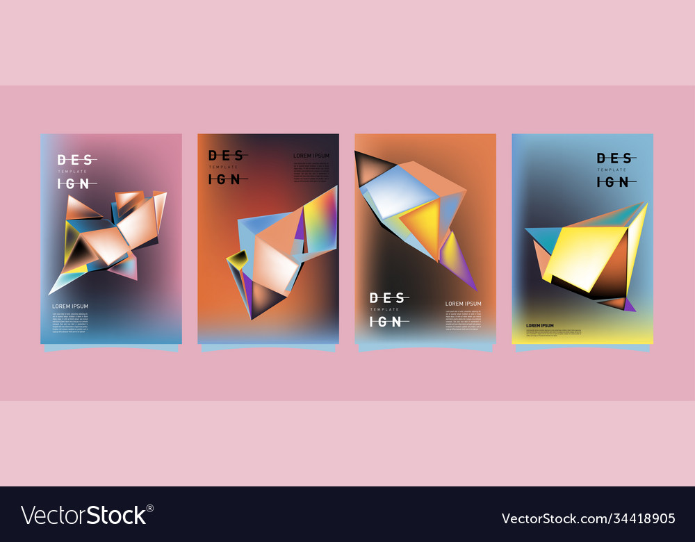 Simple colorful abstract geometric background