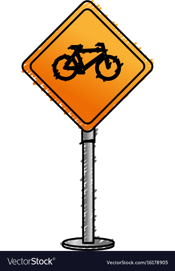 Traffic signal bicycle path