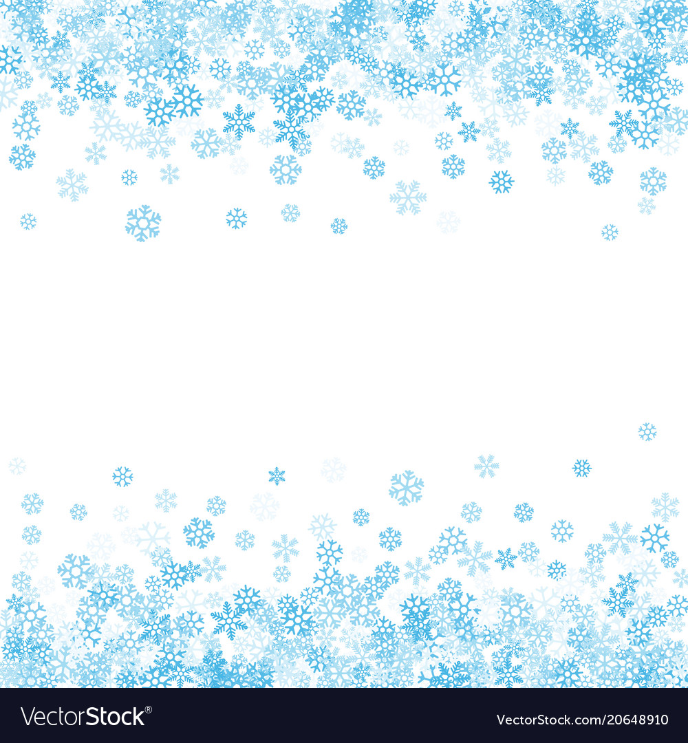 Abstract pattern of falling snowflakes Royalty Free Vector