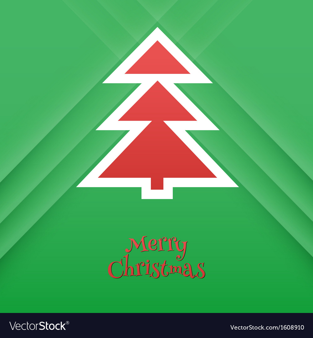 Abstract xmas tree Royalty Free Vector Image - VectorStock