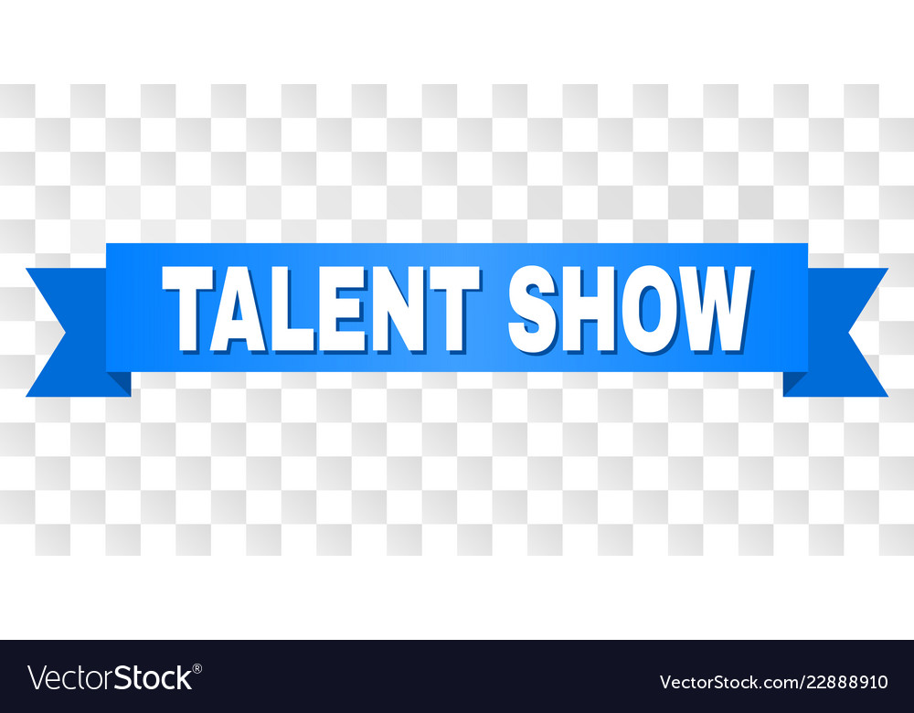 Blue stripe with talent show text