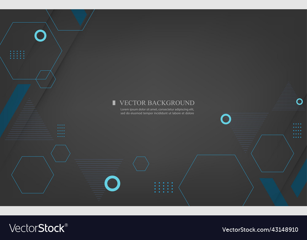 Geometrische Hexagon-Technologie modern vector image Geometrische Hexagon-Technologie modern