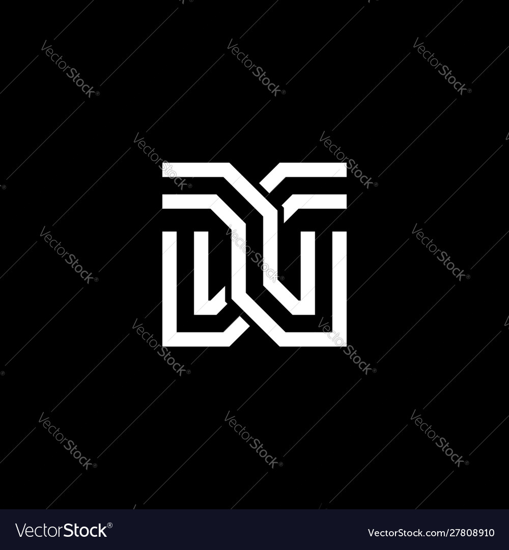 Initial letter d g logo template with modern line