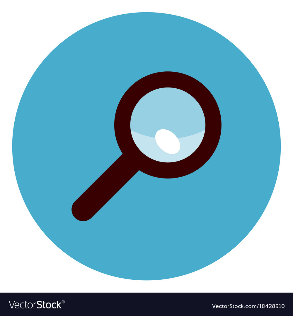 magnifying glass icon blue