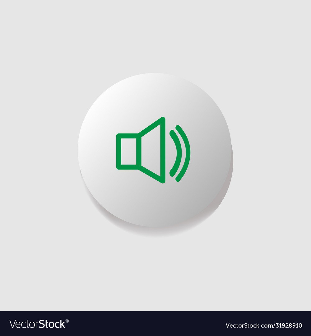 Modern icon button design audio isolated on white